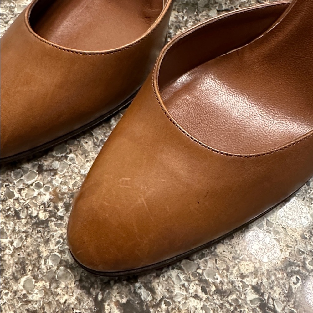 Ralph Lauren Purple Label Collection Italian Leather Slingback Pumps Size 10.5 M - Picture 5 of 12